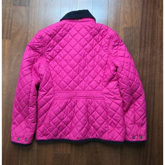 Polo Ralph Lauren Girls Size M 8-10 Pink And Blue quilted Coat - Picture 2 of 8
